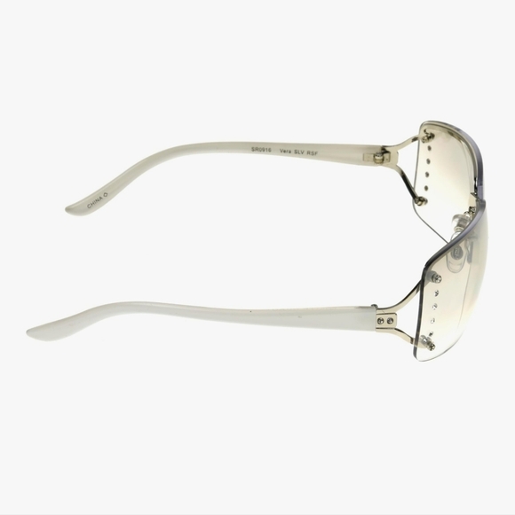 Foster Grant Women's Vera Oval Sunglasses, White, 64mm - Picture 5 of 5